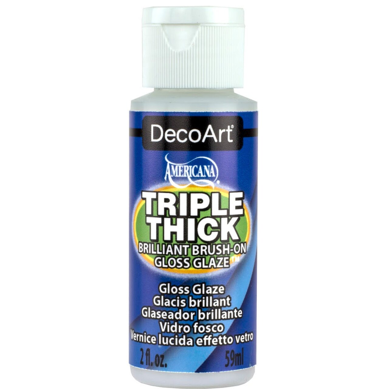 DecoArt Triple Thick Gloss Glaze, High Gloss Clear Acrylic Sealer & Resin Alternative